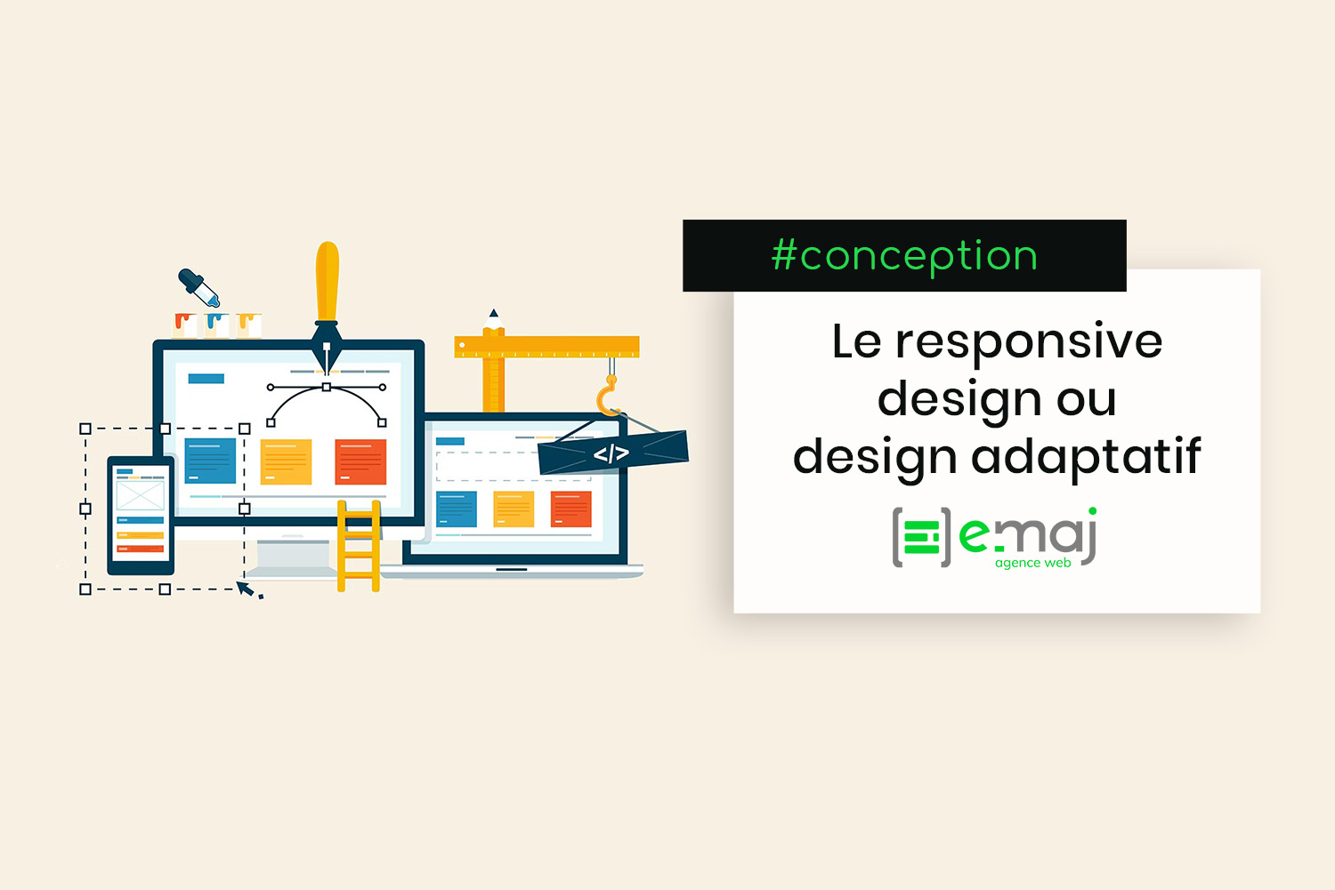 Le responsive design ou design adaptatif, c’est quoi ? - Blog E-maj Web